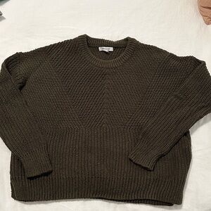 Madewell Dark Green Crew Neck Sweater